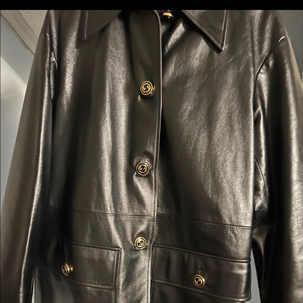 Gucci lambskin jacket. Size 40. With tags.  Discontinued item.